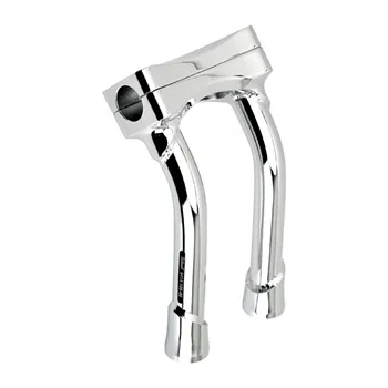 cafe 4 racer - Biltwell, Murdock pullback O/S risers 8" chrome - BILTWELL Clamp Kit & Risers 
