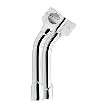 cafe 4 racer - Biltwell, Murdock pullback O/S risers 8" chrome - BILTWELL Clamp Kit & Risers 