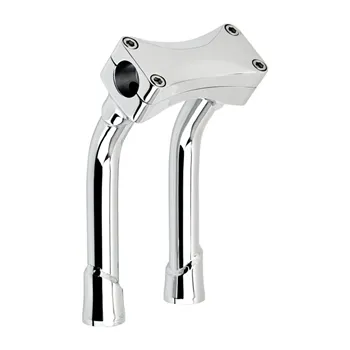 cafe 4 racer - Biltwell, Murdock pullback O/S risers 8" chrome - BILTWELL Clamp Kit & Risers 