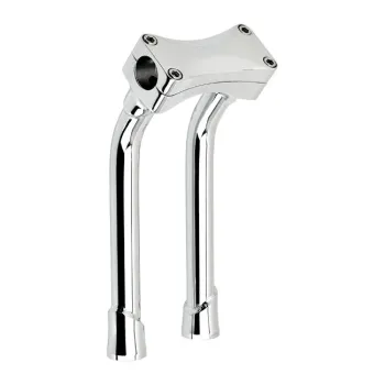 cafe 4 racer - Risers 22mm Height 32mm anodized black - Rebelmoto Clamp Kit & Risers 
