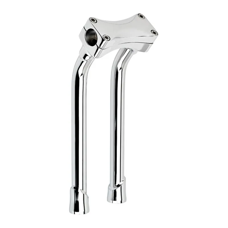 cafe 4 racer - Biltwell, Murdock pullback O/S risers 12" chrome - BILTWELL Clamp Kit & Risers 