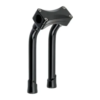 cafe 4 racer - Držiak riadidiel "Big Bone" ALU/čierny 150mm s vnútorným vedením káblov 22 mm skrutkové spojenie - HS MOTO Germany Svorky & stúpačky na riaditká 4251352676443