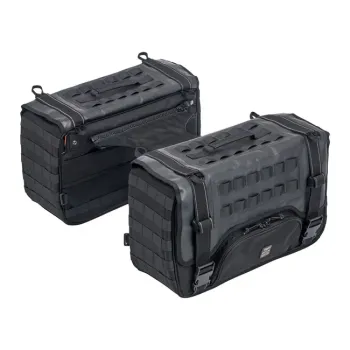 cafe 4 racer - Biltwell, Exfil-36 throw-over saddlebags. Black - BILTWELL Tašky 