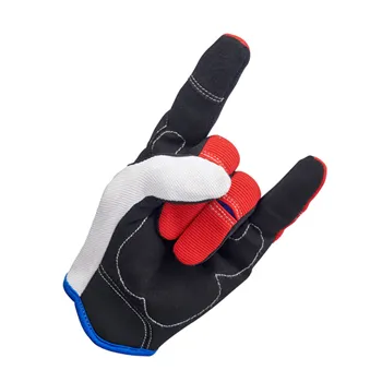 Rukavice Biltwell Moto červená/bílá/modrá