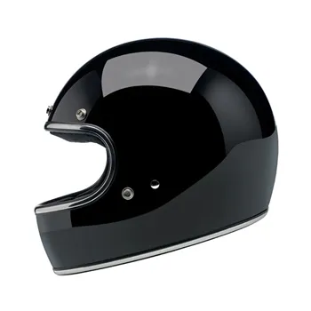 cafe 4 racer - Biltwell Gringo helmet gloss black - BILTWELL Biltwell Gringo DOT 