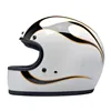 cafe 4 racer - Prilba Biltwell Gringo lesklá biela/čierne plamene - BILTWELL Biltwell Gringo DOT 
