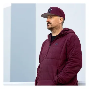 cafe 4 racer - Biltwell Script B cap maroon - BILTWELL Caps 