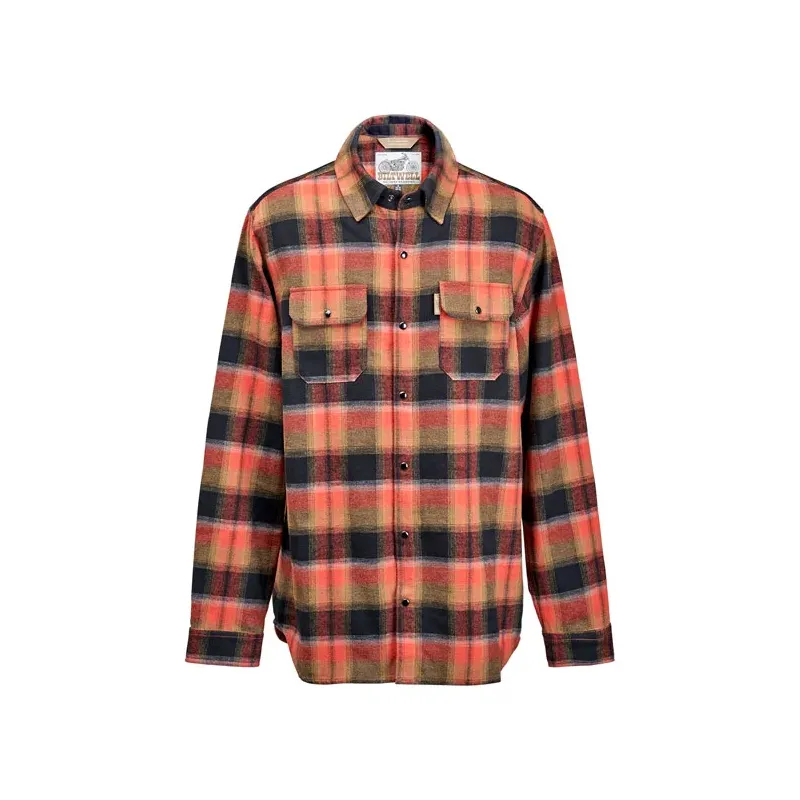cafe 4 racer - Biltwell Hi Test Flannel shirt rust - BILTWELL Shirts 