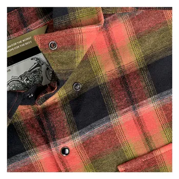 cafe 4 racer - Biltwell Hi Test Flannel shirt rust - BILTWELL Shirts 