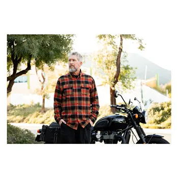 cafe 4 racer - Biltwell Hi Test Flannel shirt rust - BILTWELL Shirts 
