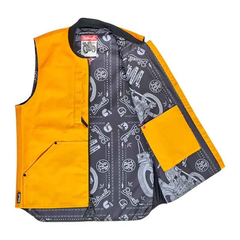 cafe 4 racer - Biltwell 4 Speed vest gold - BILTWELL Vests 