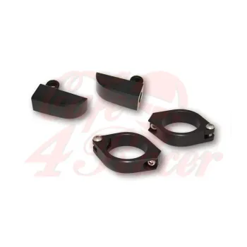 cafe 4 racer - Držáky směrovek HIGHSIDER pro tlumiče 35-37mm - Highsider CNC hliníková pouzdra / držáky 4054783188543