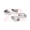cafe 4 racer - HIGHSIDER indicator bracket set for 35-37mm forks - Highsider CNC aluminum housing & brackets 4054783188543