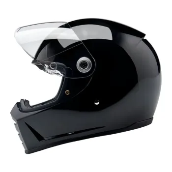 cafe 4 racer - Biltwell Lane Splitter helmet gloss black - BILTWELL Biltwell Lane Splitter 