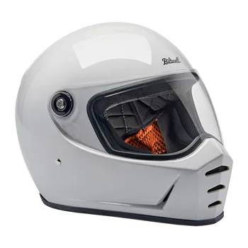 cafe 4 racer - Biltwell Lane Splitter helmet gloss white - BILTWELL Biltwell Lane Splitter 