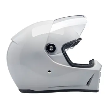 cafe 4 racer - Biltwell Lane Splitter helmet gloss white - BILTWELL Biltwell Lane Splitter 