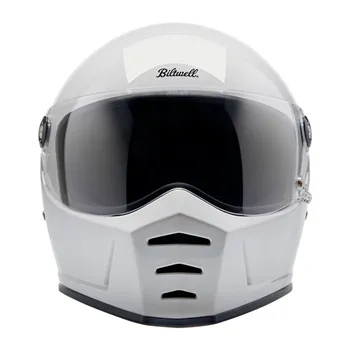 cafe 4 racer - Biltwell Lane Splitter helmet gloss white - BILTWELL Biltwell Lane Splitter 