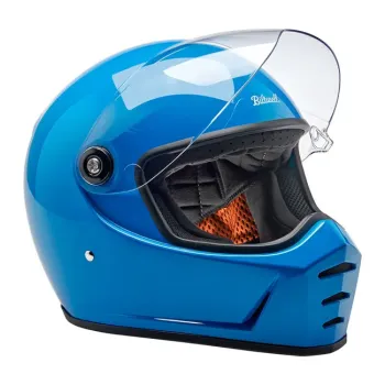 cafe 4 racer - Biltwell Lane Splitter helmet tahoe blue - BILTWELL Biltwell Lane Splitter 