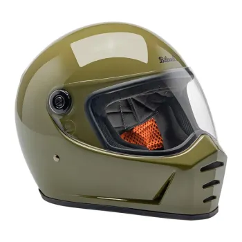 cafe 4 racer - Biltwell Lane Splitter Helmet Full Face Flat Titanium - BILTWELL Biltwell Lane Splitter  