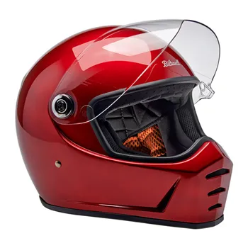 cafe 4 racer - Biltwell Lane Splitter helmet cherry red - BILTWELL Biltwell Lane Splitter 