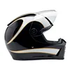 cafe 4 racer - Biltwell Lane Splitter helmet white flames - BILTWELL Biltwell Lane Splitter 