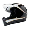 cafe 4 racer - Biltwell Lane Splitter helmet white flames - BILTWELL Biltwell Lane Splitter 