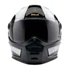cafe 4 racer - Biltwell Lane Splitter helmet white flames - BILTWELL Biltwell Lane Splitter 