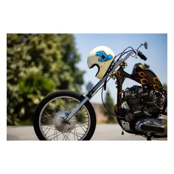 cafe 4 racer - Biltwell Gringo Santa Cruz ručne vyrobená prilba vintage white - BILTWELL Biltwell Gringo DOT 