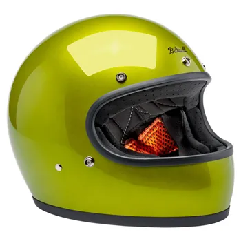 cafe 4 racer - Biltwell Gringo helmet Metallic Lime - BILTWELL Biltwell Gringo DOT 