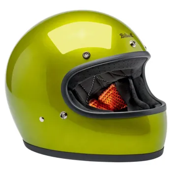 cafe 4 racer - Přilba Biltwell Gringo Metallic Lime - BILTWELL Biltwell Gringo DOT 