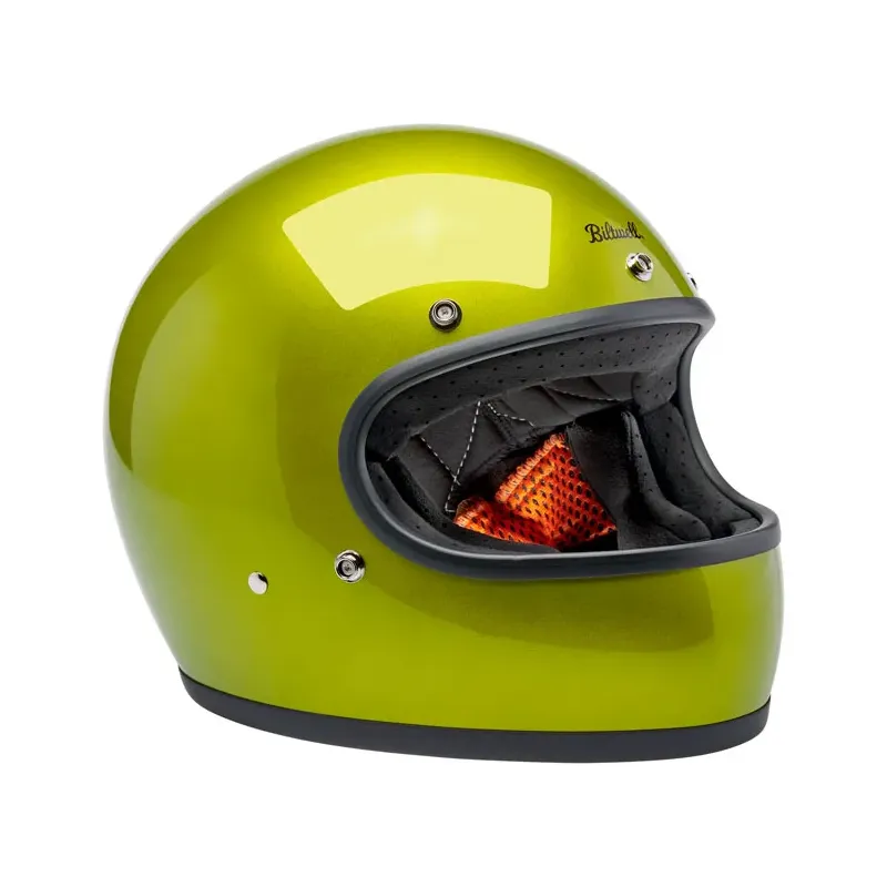 cafe 4 racer - Biltwell Gringo helmet Metallic Lime - BILTWELL Biltwell Gringo DOT 