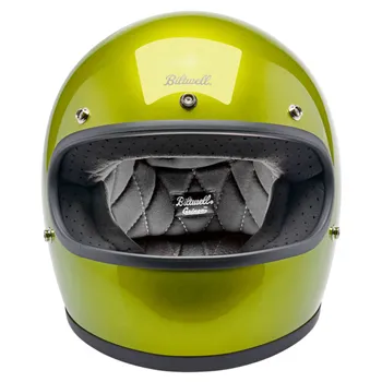 cafe 4 racer - Biltwell Gringo helmet Metallic Lime - BILTWELL Biltwell Gringo DOT 