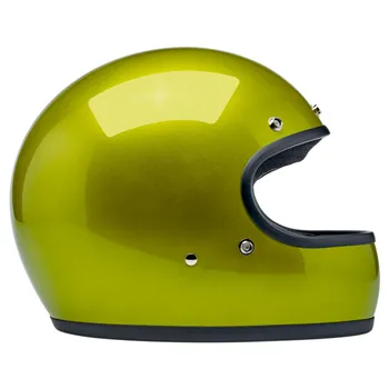 cafe 4 racer - Biltwell Gringo helmet Metallic Lime - BILTWELL Biltwell Gringo DOT 