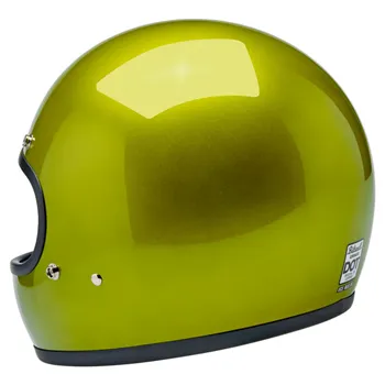 cafe 4 racer - Biltwell Gringo helmet Metallic Lime - BILTWELL Biltwell Gringo DOT 