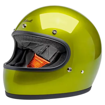 cafe 4 racer - Biltwell Gringo helmet Metallic Lime - BILTWELL Biltwell Gringo DOT 