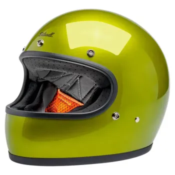 cafe 4 racer - Přilba Biltwell Gringo Metallic Lime - BILTWELL Biltwell Gringo DOT 