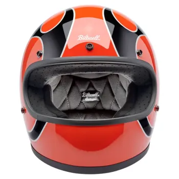 cafe 4 racer - Přilba Biltwell Gringo Comp Orange Flames - BILTWELL Biltwell Gringo DOT 