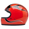 cafe 4 racer - Biltwell Gringo helmet Comp Orange Flames - BILTWELL Biltwell Gringo DOT 