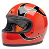 cafe 4 racer - Biltwell Gringo helmet Comp Orange Flames - BILTWELL Biltwell Gringo DOT 