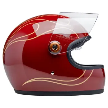cafe 4 racer - Biltwell Gringo S prilba Garnet Red Flames - BILTWELL Biltwell Gringo S 2025 