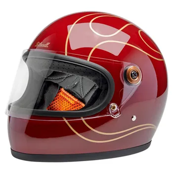 cafe 4 racer - Biltwell Gringo S prilba Garnet Red Flames - BILTWELL Biltwell Gringo S 2025 