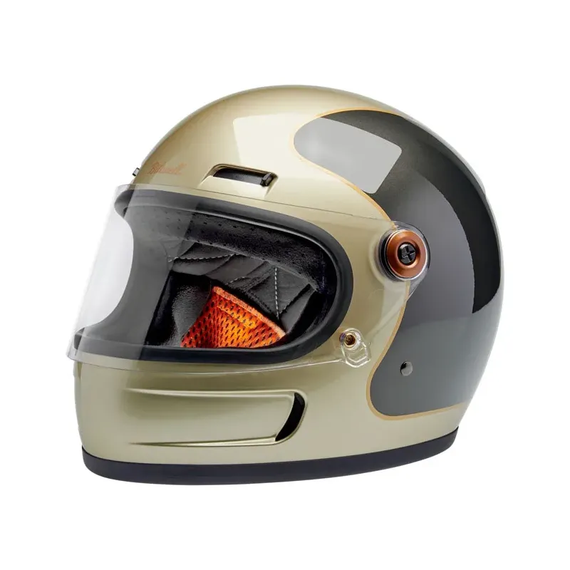 cafe 4 racer - Přilba Biltwell Gringo SV Metallic Champagne/Charcoal Tracke - BILTWELL Biltwell Gringo SV2026 