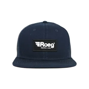 cafe 4 racer - ROEG Blake čiapka s plochým panelom navy - ROEG Šiltovka 