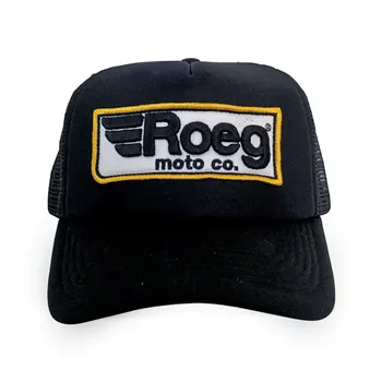 cafe 4 racer - Roeg trucker cap logo black - ROEG Caps 