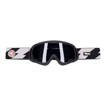 cafe 4 racer - Roeg Peruna Grey Bolts goggle black and offwhite/black strap - ROEG Googles 