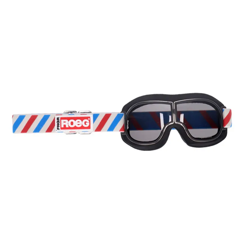 cafe 4 racer - Roeg Jettson Helix goggle black and striped strap - ROEG Googles 
