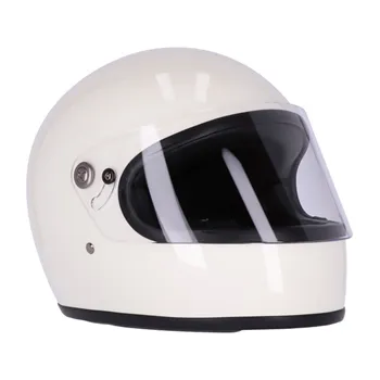 cafe 4 racer - Roeg Chase helma vintage biela - ROEG ROEG celotvárová prilba 