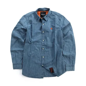 Roeg Bear premium denim shirt light blue
