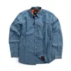Roeg Bear premium denim shirt light blue
