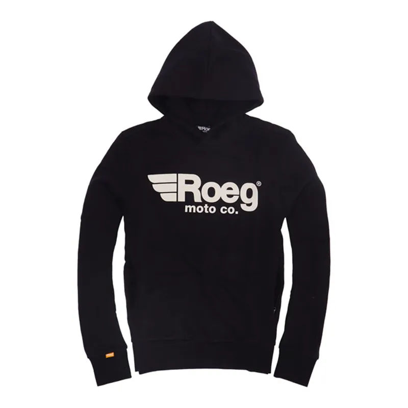 cafe 4 racer - Roeg Howard mikina s kapucí černá - ROEG Mikiny s kapucí 